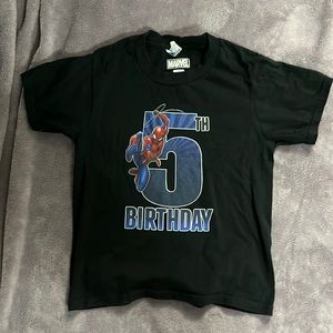 Spiderman 5th birthday shirt